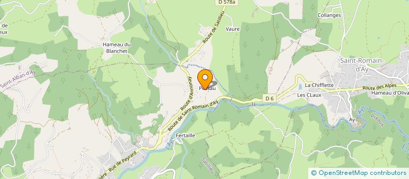 localisation de l'entreprise MONSIEUR BERNARD LAFFONT  SATILLIEU