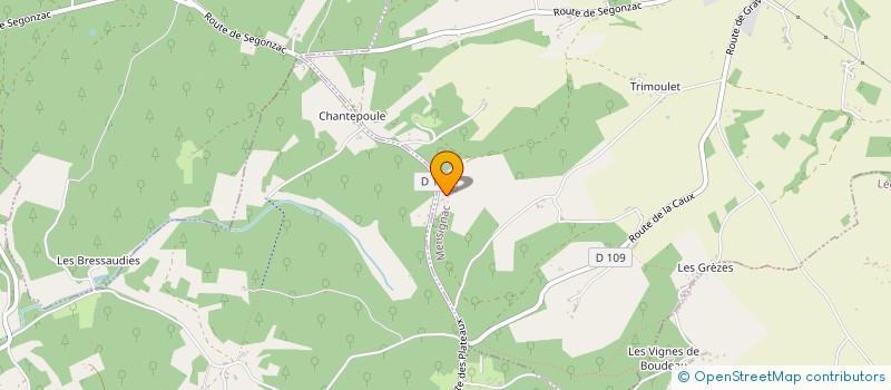 localisation de l'entreprise MONSIEUR BERNARD LAFFOREST  MENSIGNAC