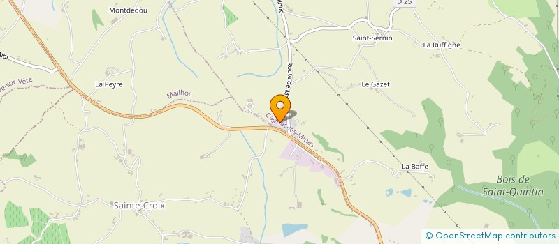 localisation de l'entreprise MONSIEUR BERNARD LAGACHE  CAGNAC-LES-MINES