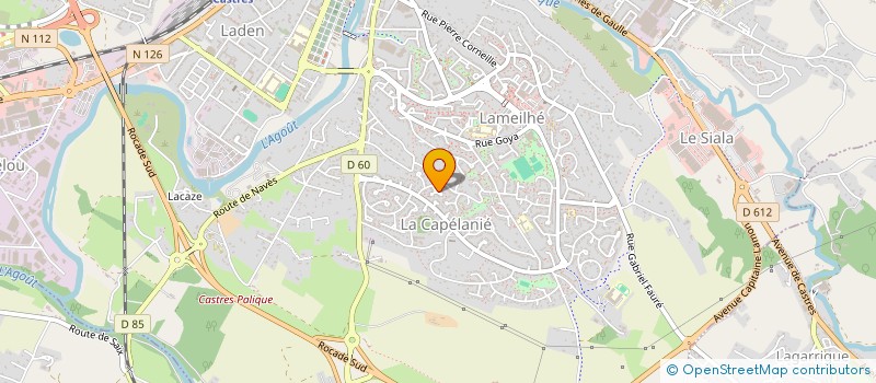 localisation de l'entreprise MONSIEUR BERNARD LAGARDE  CASTRES