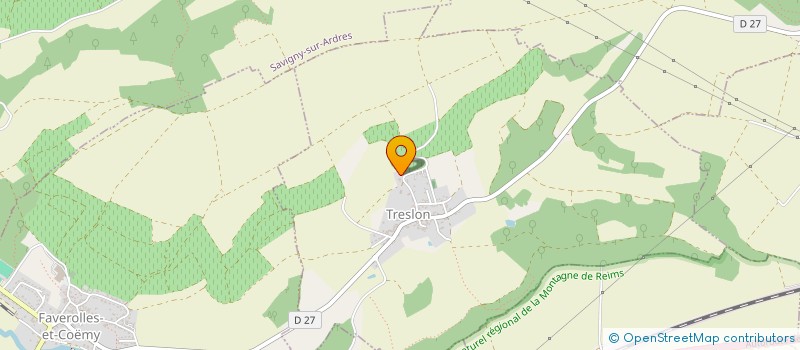 localisation de l'entreprise MONSIEUR BERNARD LAGILLE  TRESLON