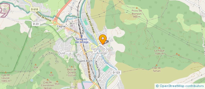 localisation de l'entreprise MONSIEUR BERNARD LAGUERRE à TARASCON-SUR-ARIEGE