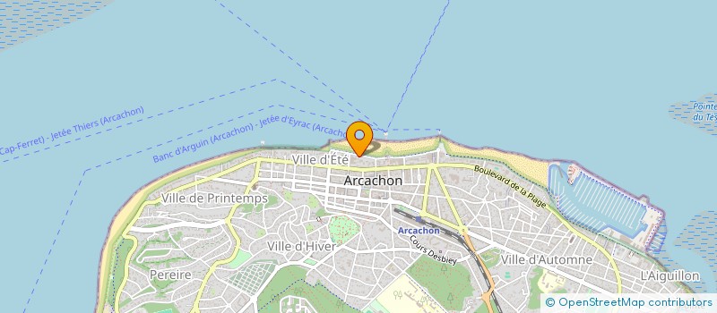 localisation de l'entreprise MONSIEUR BERNARD LAHOURCADE  ARCACHON