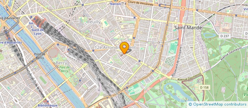 localisation de l'entreprise MONSIEUR BERNARD LALOUP  PARIS