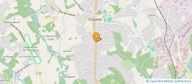 localisation de l'entreprise MONSIEUR BERNARD LAMANT à COUZEIX
