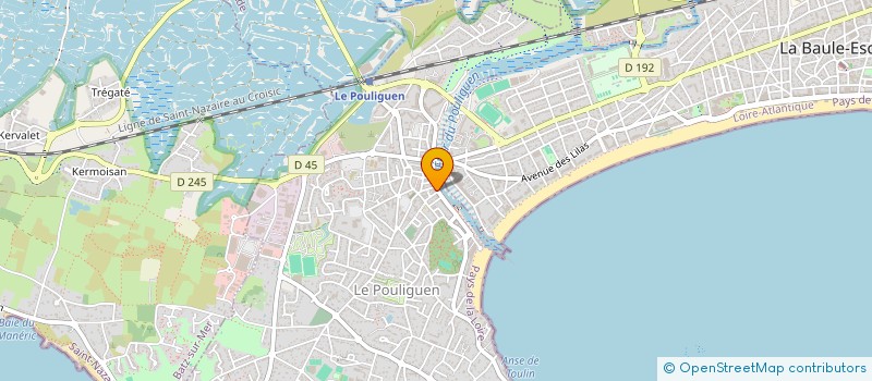 localisation de l'entreprise MONSIEUR BERNARD LAMARTHE  LE POULIGUEN