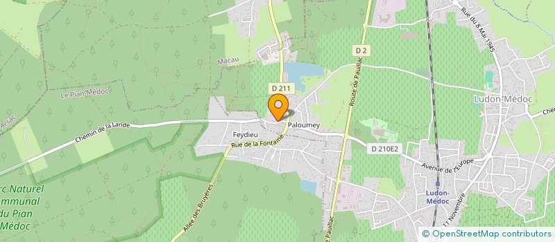 localisation de l'entreprise MONSIEUR BERNARD LAMBERT  LUDON-MEDOC