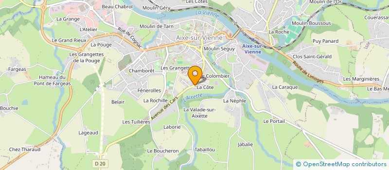 localisation de l'entreprise MONSIEUR BERNARD LAMONERIE à AIXE-SUR-VIENNE