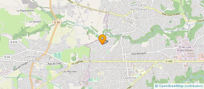 localisation de l'entreprise MONSIEUR BERNARD LAMOTTE  CRAPONNE