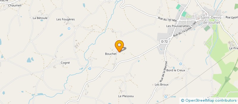 localisation de l'entreprise MONSIEUR BERNARD LAMOUREUX à SAINT-DENIS-DE-JOUHET