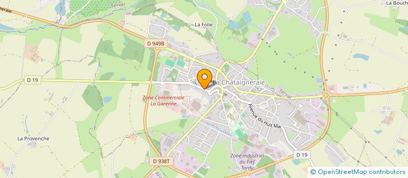 localisation de l'entreprise MONSIEUR BERNARD LAMY  LA CHATAIGNERAIE