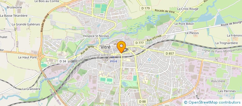 localisation de l'entreprise MONSIEUR BERNARD LANCELOT  VITRE