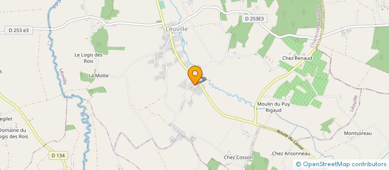 localisation de l'entreprise MONSIEUR BERNARD LANDREAU  LEOVILLE