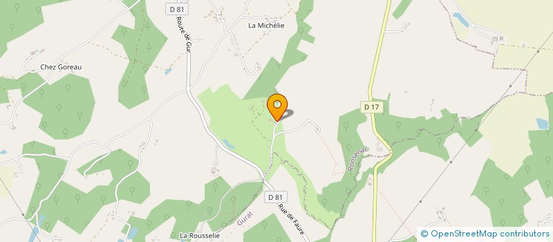 localisation de l'entreprise MONSIEUR BERNARD LANDRY à MAGNAC-LAVALETTE-VILLARS