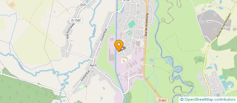 localisation de l'entreprise MONSIEUR BERNARD LANG  SARRALBE