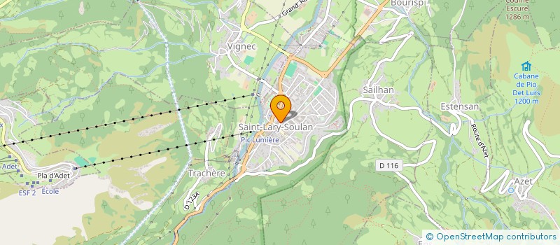 localisation de l'entreprise MONSIEUR BERNARD LANGLADE  SAINT-LARY-SOULAN