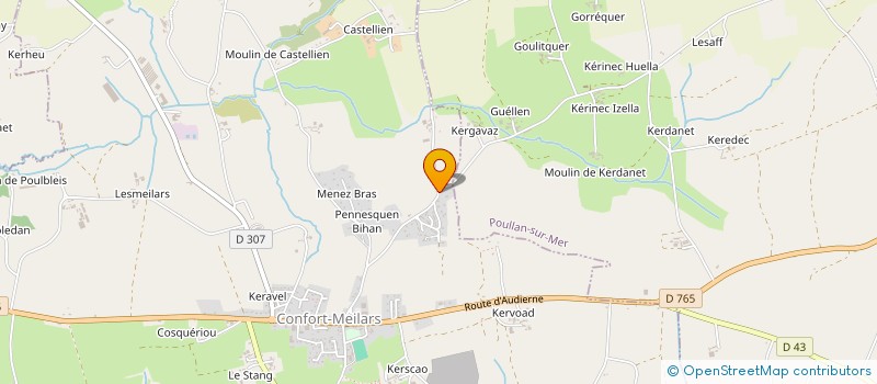 localisation de l'entreprise MONSIEUR BERNARD LAOUENAN à CONFORT-MEILARS