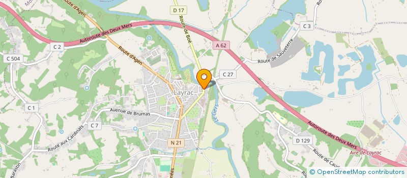 localisation de l'entreprise MONSIEUR BERNARD LAPEYRE  LAYRAC