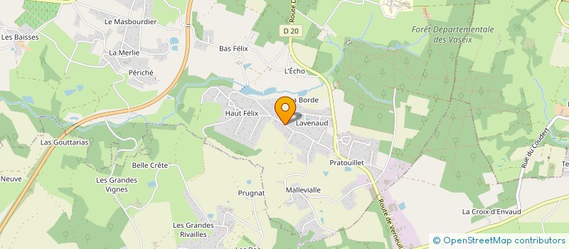 localisation de l'entreprise MONSIEUR BERNARD LAPLAGNE  VERNEUIL-SUR-VIENNE