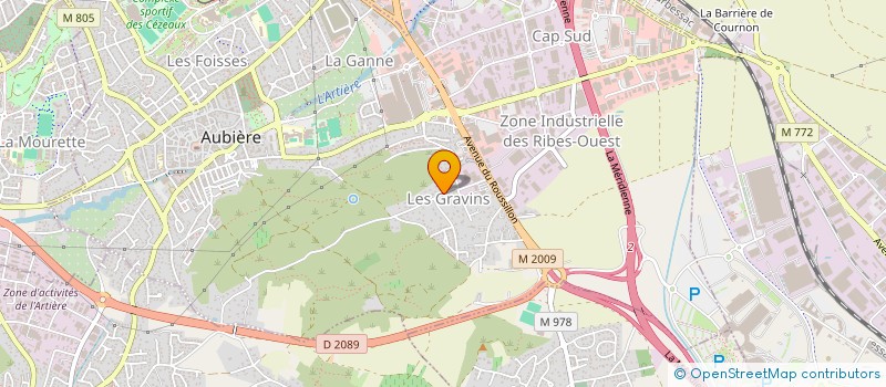 localisation de l'entreprise MONSIEUR BERNARD LARACINE  AUBIERE