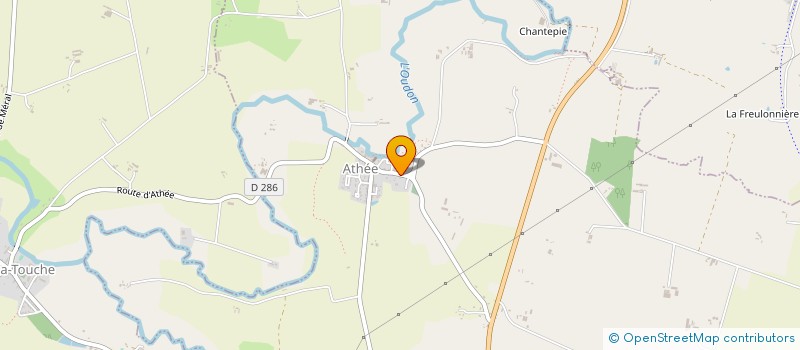 localisation de l'entreprise MONSIEUR BERNARD LARDEUX  ATHEE