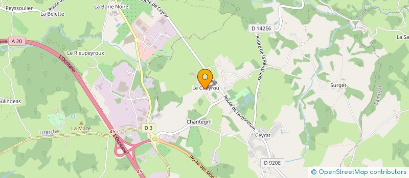 localisation de l'entreprise MONSIEUR BERNARD LARIVIERE  ESPARTIGNAC