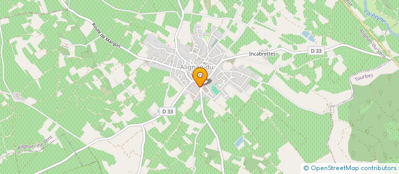 localisation de l'entreprise MONSIEUR BERNARD LAROSE  ALIGNAN-DU-VENT