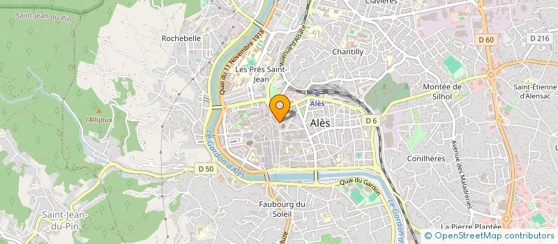 localisation de l'entreprise MONSIEUR BERNARD LAROUDIE  ALES