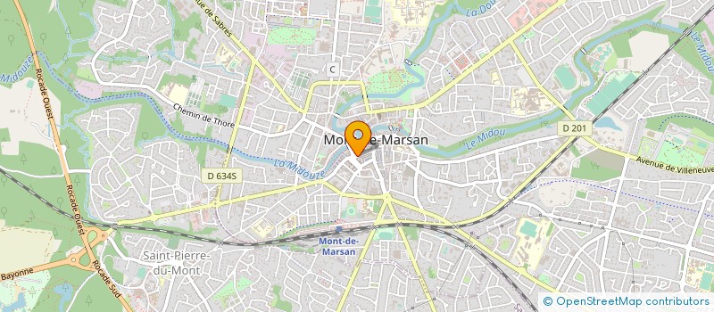 localisation de l'entreprise MONSIEUR BERNARD LARRERE  MONT-DE-MARSAN