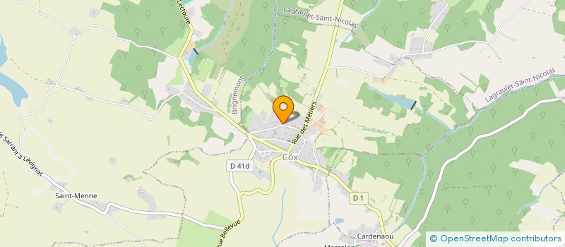 localisation de l'entreprise MONSIEUR BERNARD LARRIBERE à COX