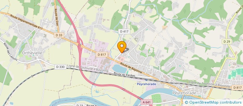 localisation de l'entreprise MONSIEUR BERNARD LARRIEUSE  CAUNEILLE