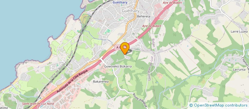 localisation de l'entreprise MONSIEUR BERNARD LARROQUET à SAINT-JEAN-DE-LUZ