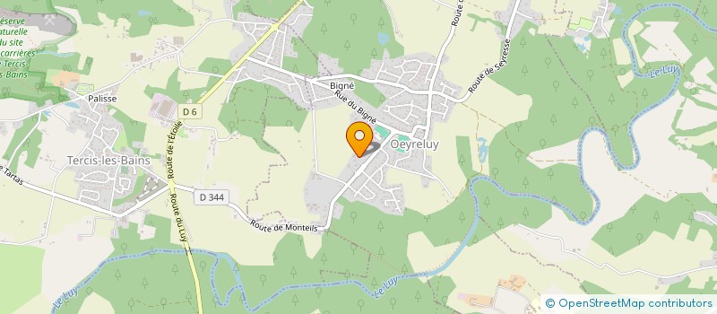 localisation de l'entreprise MONSIEUR BERNARD LARROUDE  HEUGAS