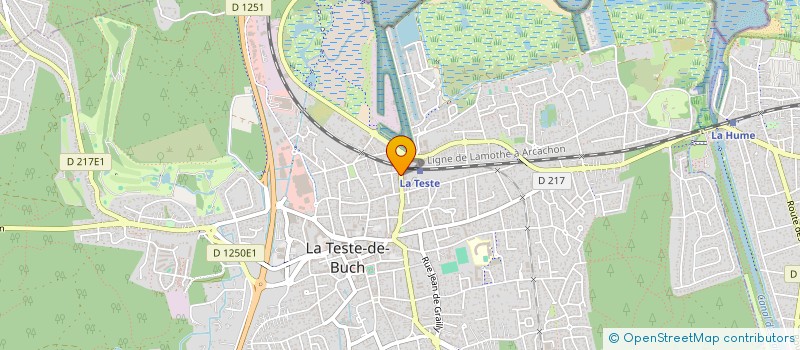 localisation de l'entreprise MONSIEUR BERNARD LARTIGUE à LA TESTE-DE-BUCH