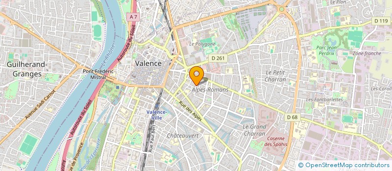 localisation de l'entreprise MONSIEUR BERNARD LASSALLE  VALENCE