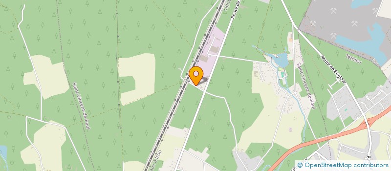 localisation de l'entreprise MONSIEUR BERNARD LASSALLE  TETHIEU