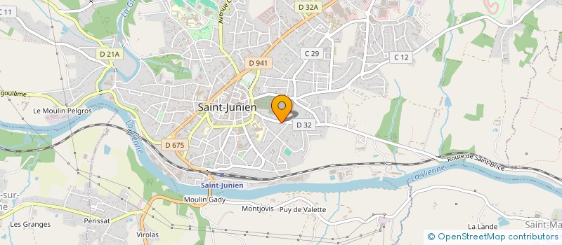 localisation de l'entreprise MONSIEUR BERNARD LASVERGNAS à SAINT-JUNIEN