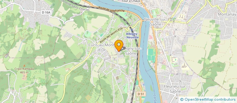 localisation de l'entreprise MONSIEUR BERNARD LAULAGNET  ALBIGNY-SUR-SAONE