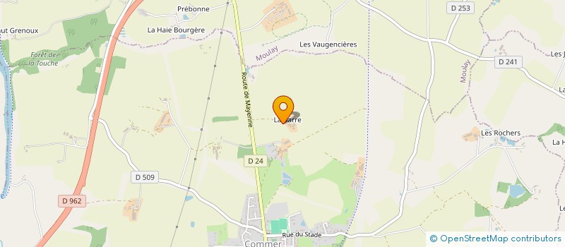 localisation de l'entreprise MONSIEUR BERNARD LAUMONIER  COMMER