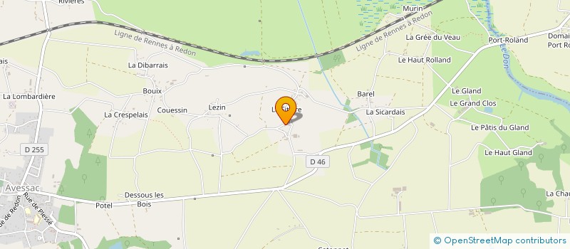 localisation de l'entreprise MONSIEUR BERNARD LAUNAY  AVESSAC