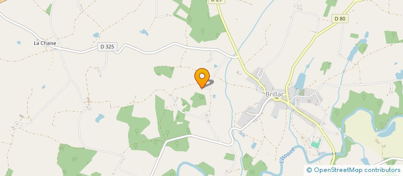 localisation de l'entreprise MONSIEUR BERNARD LAUNE  BRILLAC