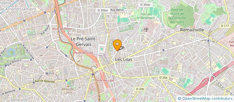 localisation de l'entreprise MONSIEUR BERNARD LAURANCE à LES LILAS