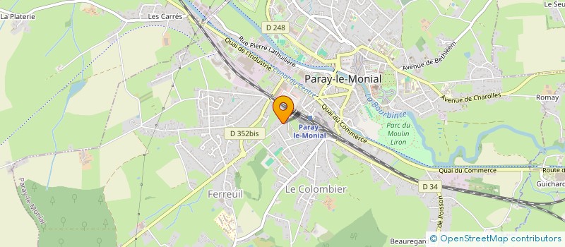 localisation de l'entreprise MONSIEUR BERNARD LAURENT  PARAY-LE-MONIAL