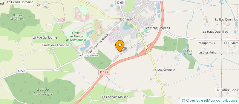 localisation de l'entreprise MONSIEUR BERNARD LAURENT  LOHEAC