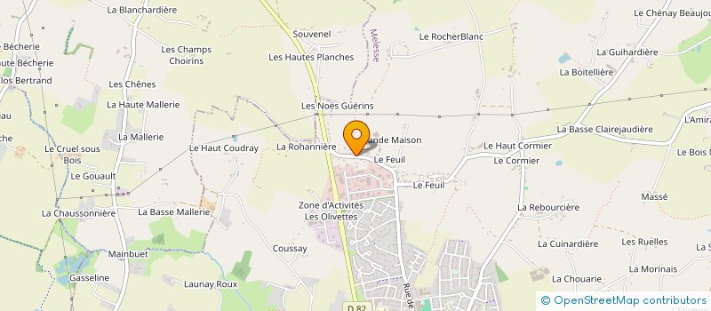 localisation de l'entreprise MONSIEUR BERNARD LAURET  MELESSE