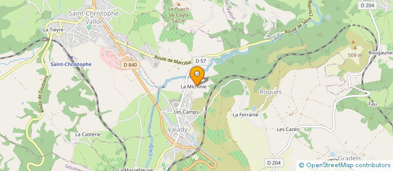 localisation de l'entreprise MONSIEUR BERNARD LAVIALE à VALADY