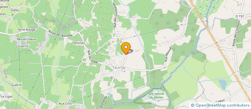 localisation de l'entreprise MONSIEUR BERNARD LAVILLE  TAURIAC