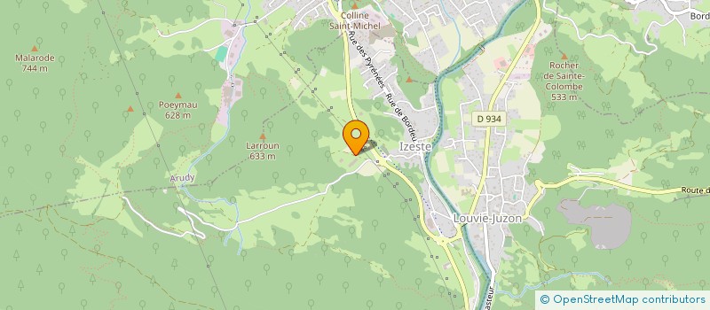 localisation de l'entreprise MONSIEUR BERNARD LAYRIS  GERE-BELESTEN