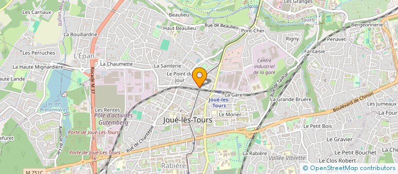 localisation de l'entreprise MONSIEUR BERNARD LE BRETTEVILLOIS  JOUE-LES-TOURS