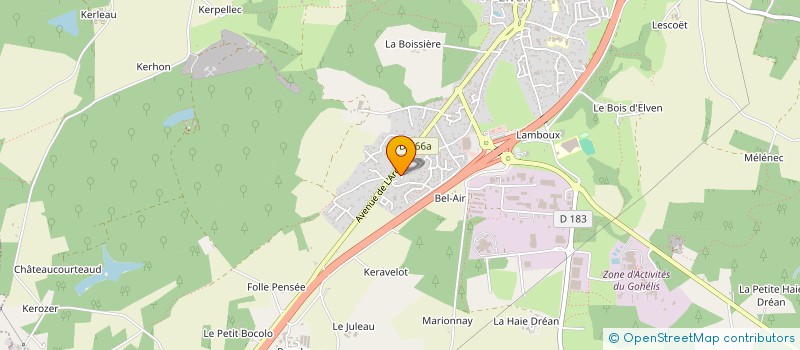 localisation de l'entreprise MONSIEUR BERNARD LE CADRE  ELVEN